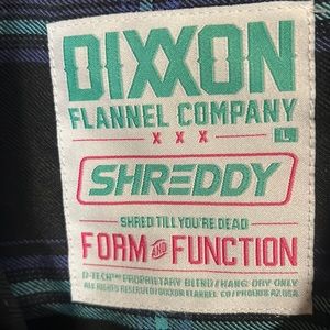 Womens L Shreddy Dixxon Flannel
